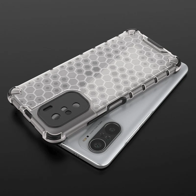 Honeycomb etui pancerny pokrowiec z żelową ramką Xiaomi Redmi K40 Pro+ / K40 Pro / K40 / Poco F3 czarny - obrazek 9