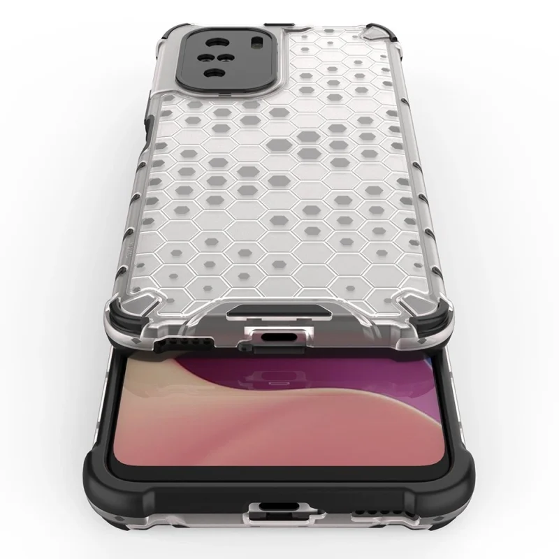 Honeycomb etui pancerny pokrowiec z żelową ramką Xiaomi Redmi K40 Pro+ / K40 Pro / K40 / Poco F3 czarny - obrazek 11