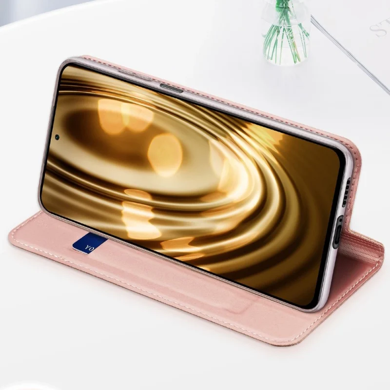 Dux Ducis Skin Pro kabura etui pokrowiec z klapką Xiaomi Redmi K40 Pro+ / K40 Pro / K40 / Poco F3 różowy - obrazek 13