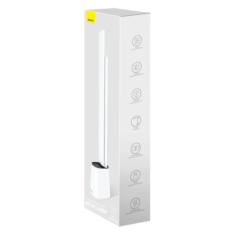 Baseus Smart Eye bezprzewodowa biurkowa lampka LED z akumulatorem 2200 mAh biały (DGZG-02) - obrazek 9