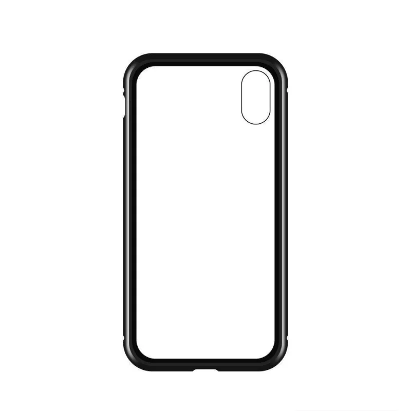 Wozinsky Full Magnetic Case magnetyczne etui 360 pokrowiec na przód i tył z wbudowanym szkłem Samsung Galaxy A72 4G czarno-przezroczysty - obrazek 6