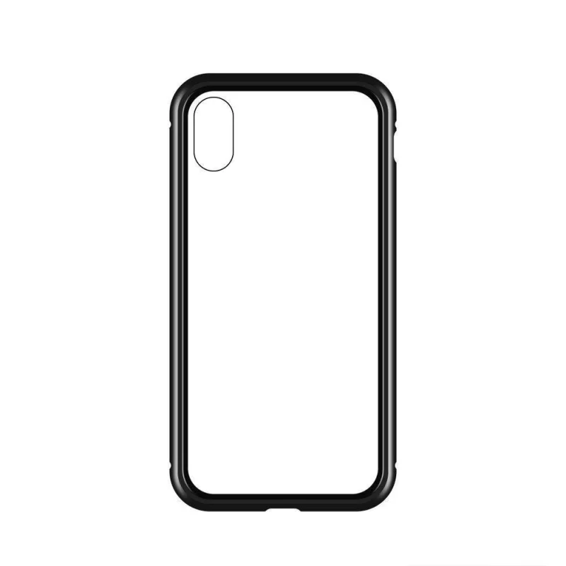 Wozinsky Full Magnetic Case magnetyczne etui 360 pokrowiec na przód i tył z wbudowanym szkłem Samsung Galaxy A72 4G czarno-przezroczysty - obrazek 7