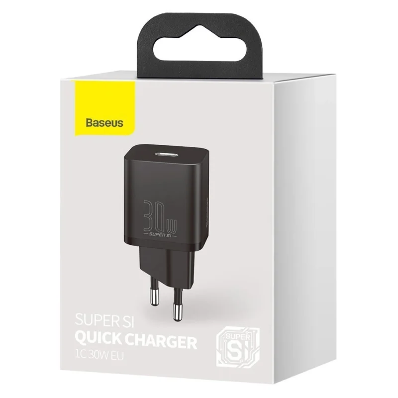 Baseus Super Si 1C szybka ładowarka USB Typ C 30W Power Delivery Quick Charge czarny (CCSUP-J01) - obrazek 5