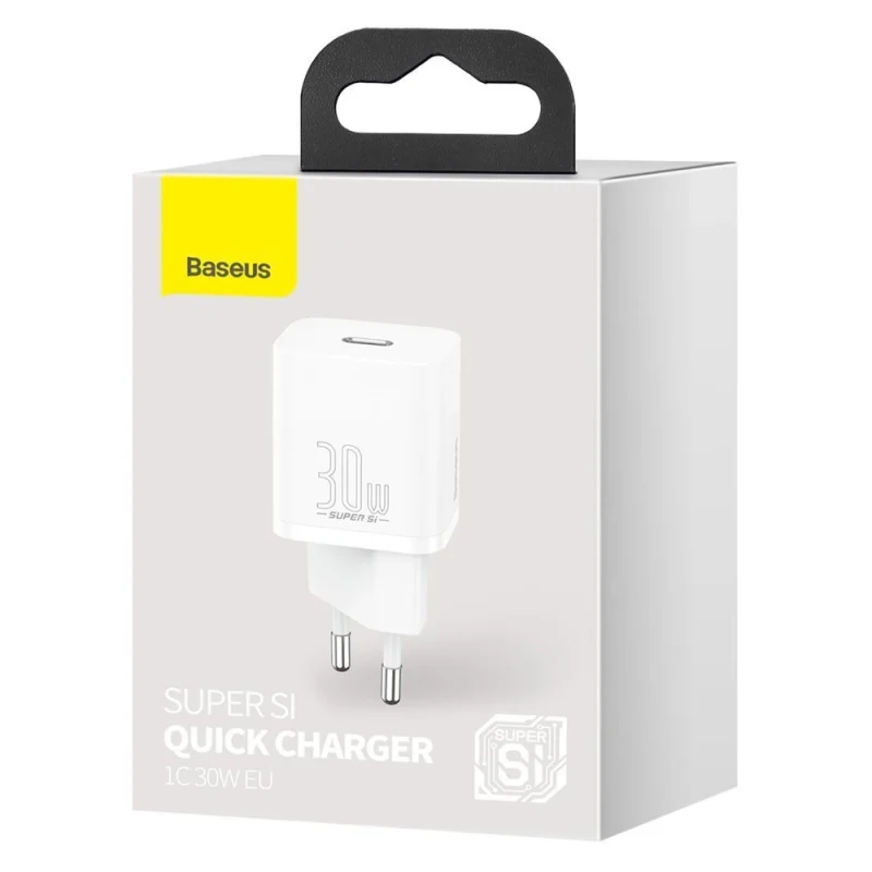 Baseus Super Si 1C szybka ładowarka USB Typ C 30W Power Delivery Quick Charge biały (CCSUP-J02) - obrazek 5