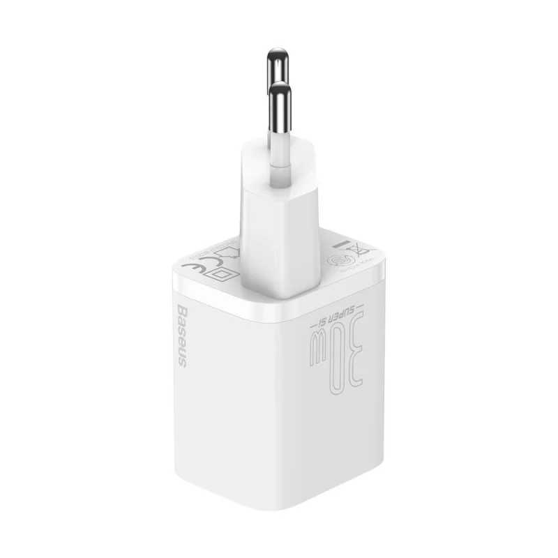 Baseus Super Si 1C szybka ładowarka USB Typ C 30W Power Delivery Quick Charge biały (CCSUP-J02) - obrazek 3