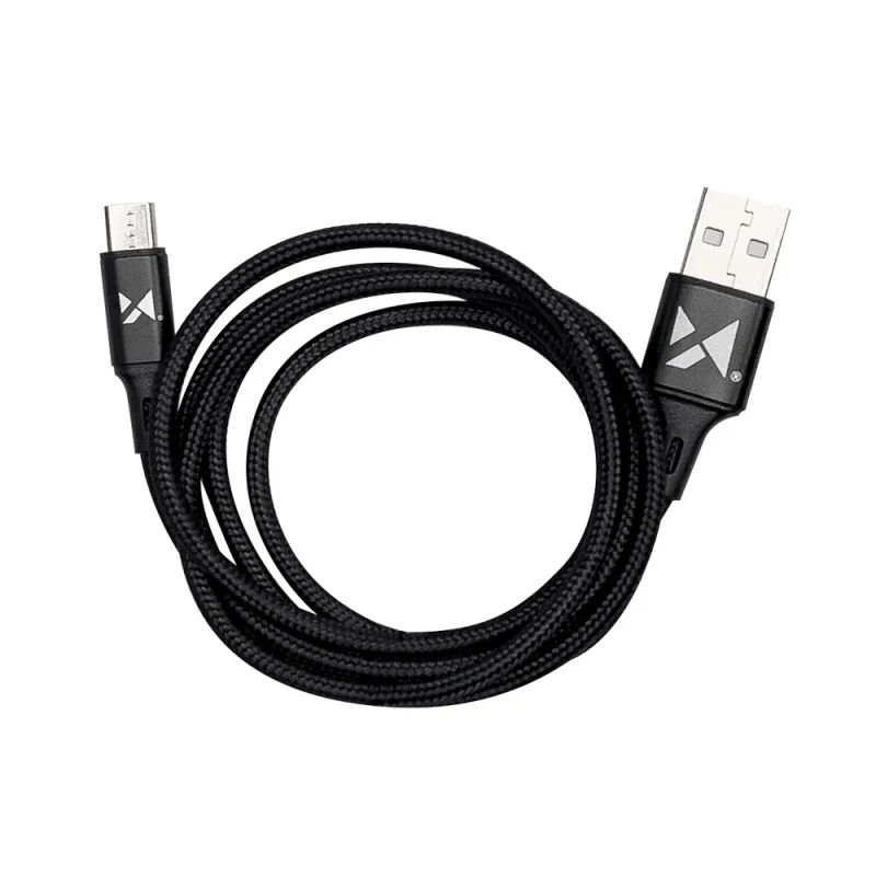 Wozinsky kabel przewód USB - microUSB 2,4A 1m czarny (WUC-M1B) - obrazek 4