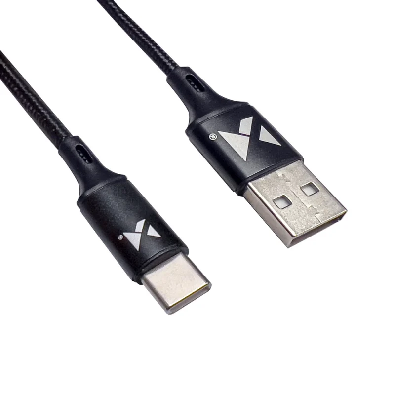 Wozinsky kabel USB - USB Typ C 2,4A 1m czarny (WUC-C1B) - obrazek 3