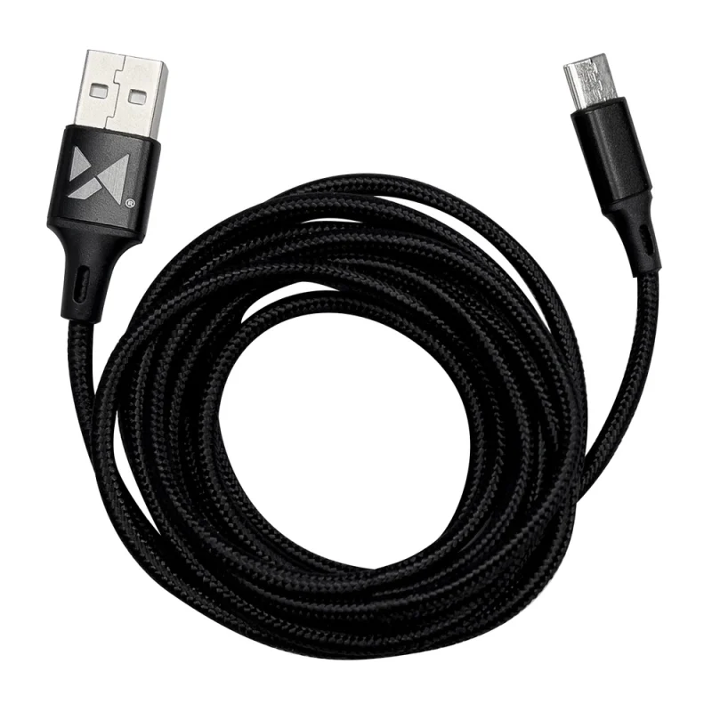 Wozinsky kabel USB - USB Typ C 2,4A 1m czarny (WUC-C1B) - obrazek 6