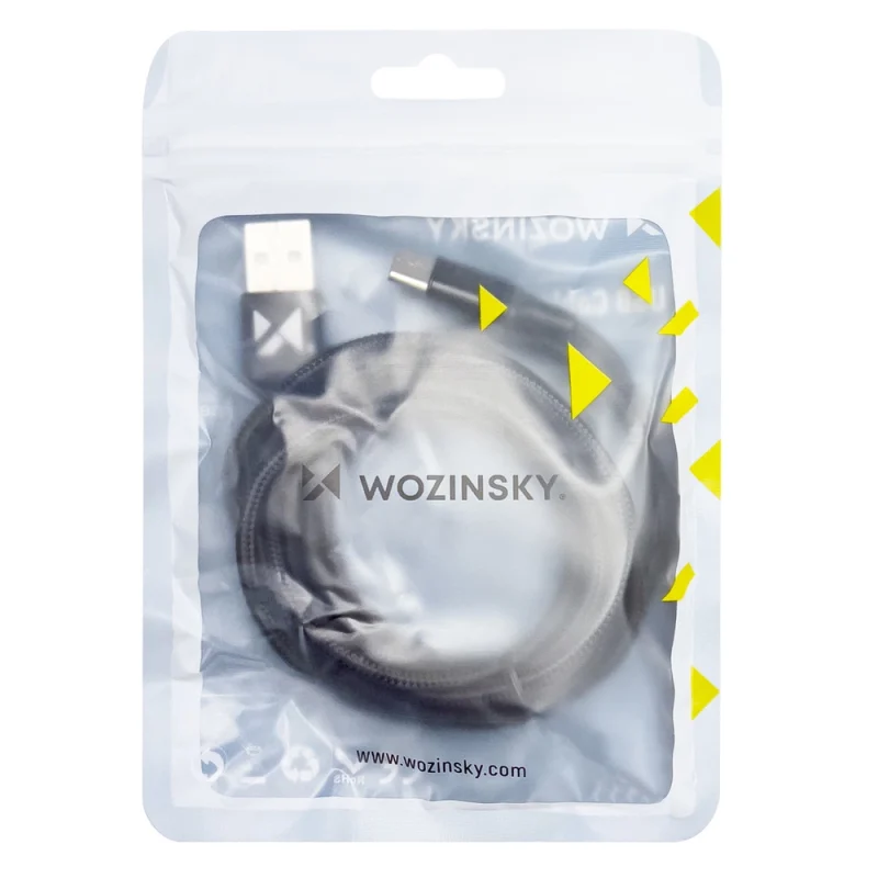 Wozinsky kabel USB - USB Typ C 2,4A 2m czarny(WUC-C2B) - obrazek 5