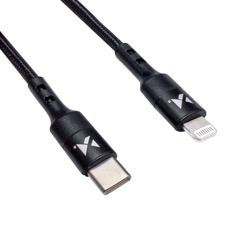 Kabel Wozinsky WUC-PD-CL2B Lightning - USB-C PD 18W 480Mb/s 2m - czarny - obrazek 3