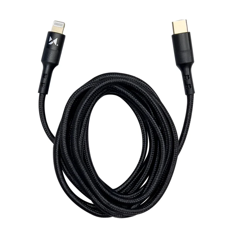 Kabel Wozinsky WUC-PD-CL2B Lightning - USB-C PD 18W 480Mb/s 2m - czarny - obrazek 4