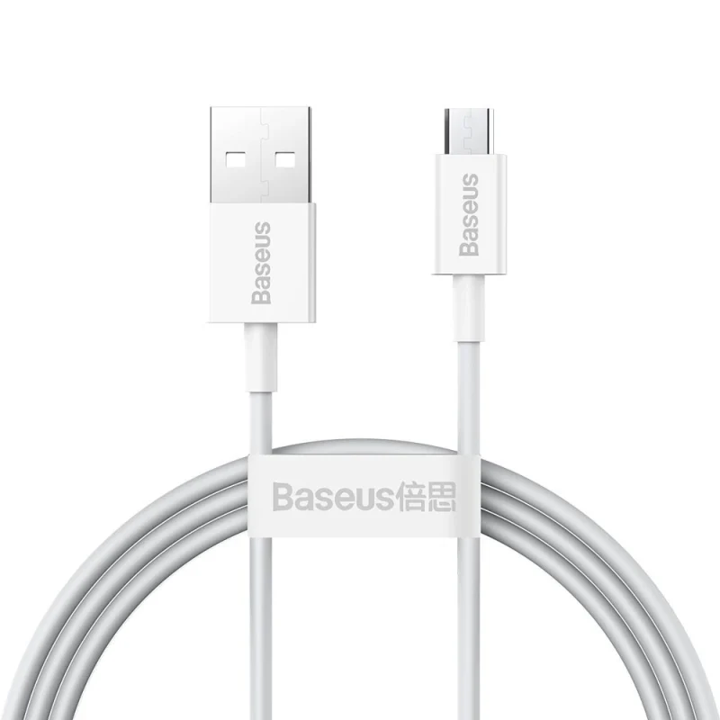 Kabel Baseus Superior USB-A / micro USB 2A 1m - biały