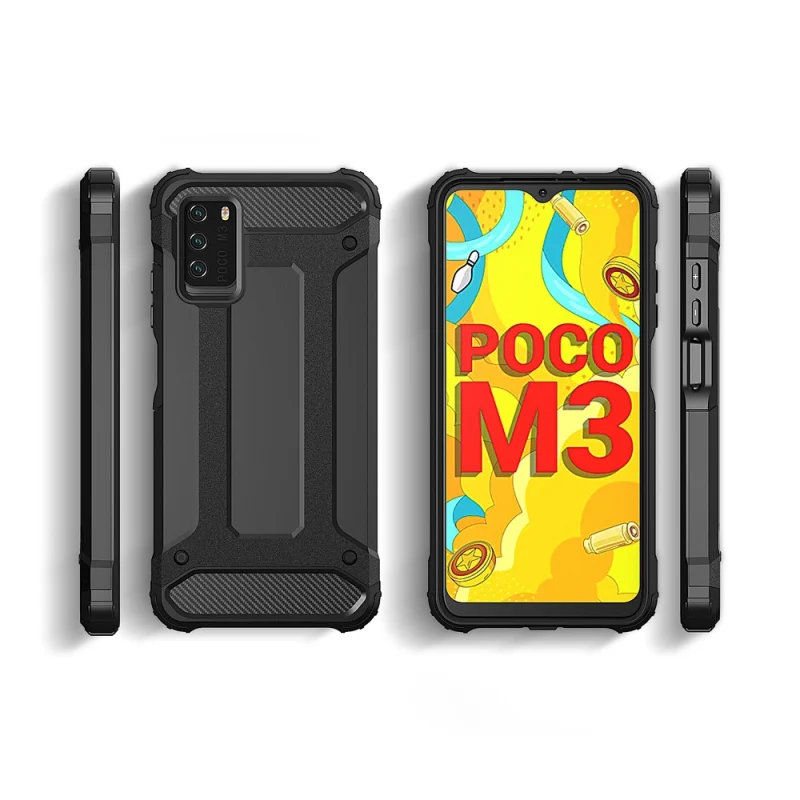 Hybrid Armor pancerne hybrydowe etui pokrowiec Xiaomi Redmi Note 10 5G / Poco M3 Pro złoty - obrazek 5