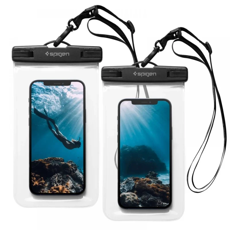 Etui Spigen Spigen Aqua Shield A601 wodoodporne IPX8 - przezroczyste 2 szt.