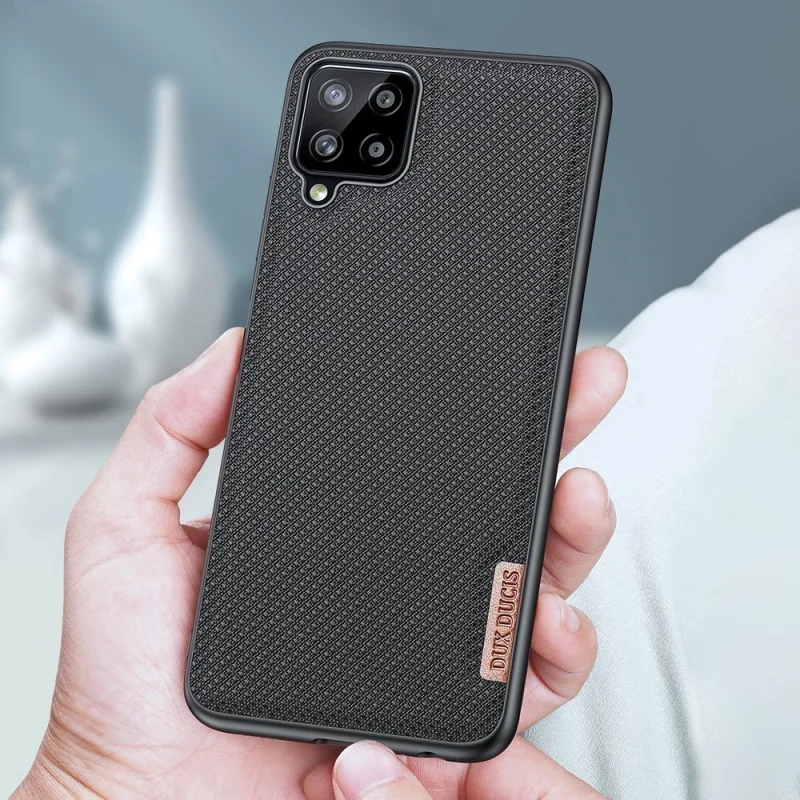 Dux Ducis Fino etui pokrowiec pokryty nylonowym materiałem Samsung Galaxy A22 4G szary - obrazek 14