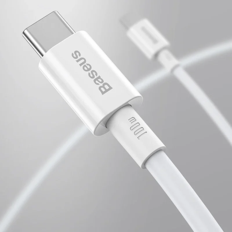 Kabel Baseus CATYS-C02 USB-C - USB-C PD QC FCP 100W 5A 2m - biały - obrazek 15