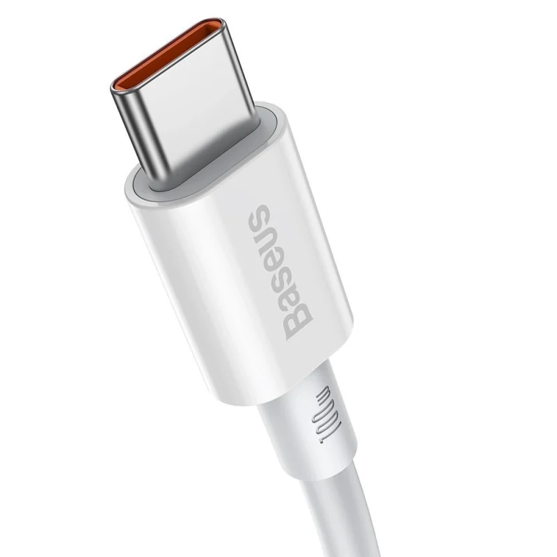 Kabel Baseus CATYS-C02 USB-C - USB-C PD QC FCP 100W 5A 2m - biały - obrazek 2