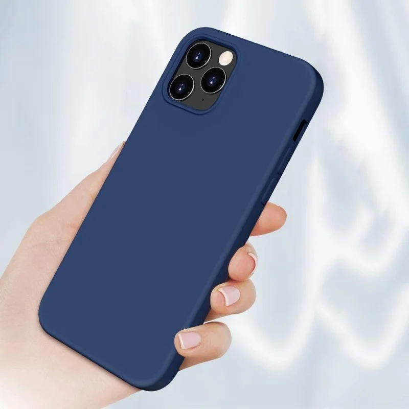 Silicone Case elastyczne silikonowe etui pokrowiec Xiaomi Redmi Note 10 5G / Poco M3 Pro niebieski - obrazek 3