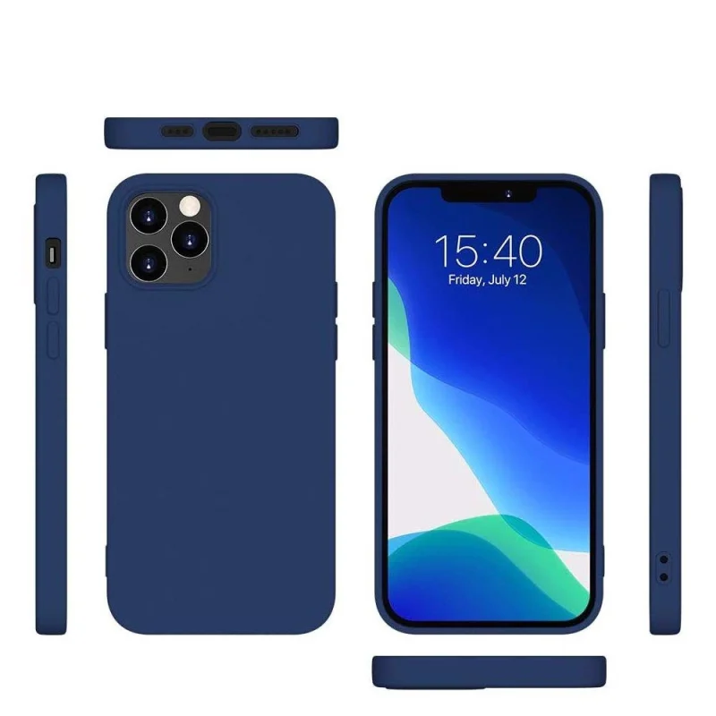 Silicone Case elastyczne silikonowe etui pokrowiec Xiaomi Redmi Note 10 5G / Poco M3 Pro niebieski - obrazek 6