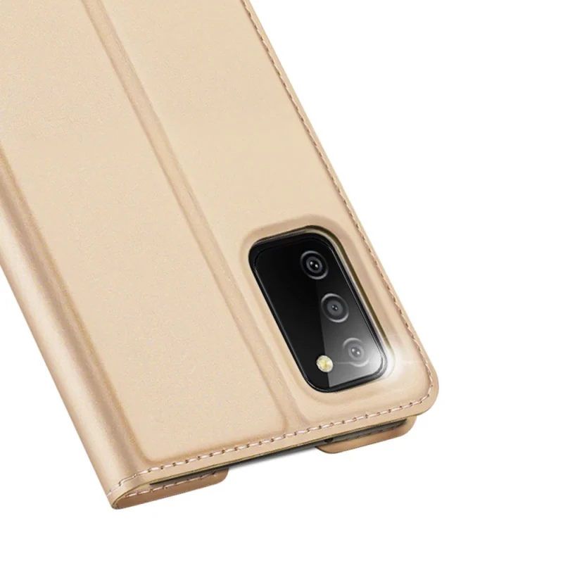 Dux Ducis Skin Pro kabura etui pokrowiec z klapką Samsung Galaxy A03s złoty - obrazek 3