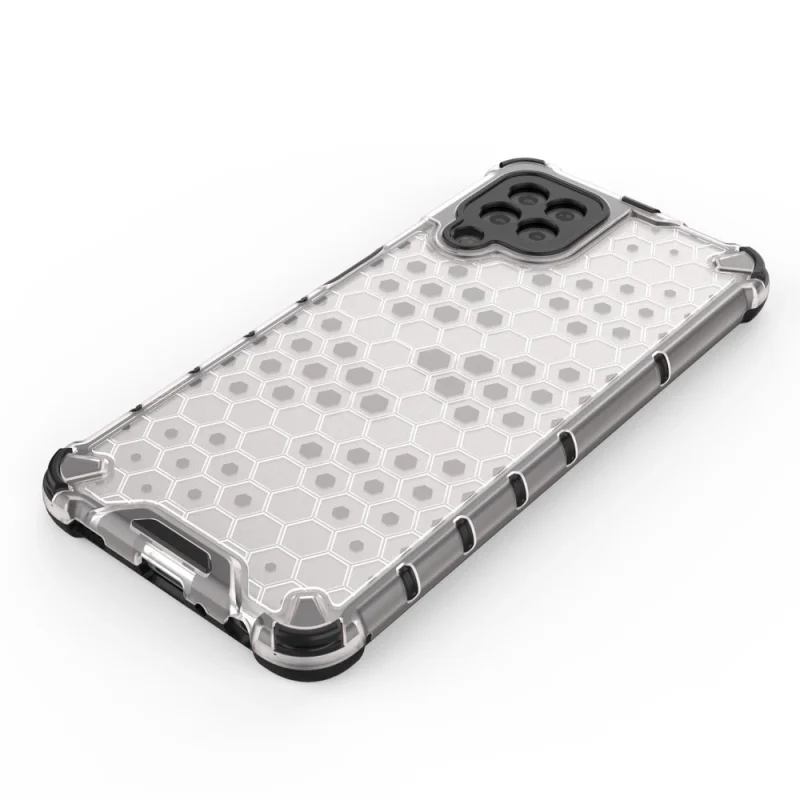 Honeycomb etui pancerny pokrowiec z żelową ramką Samsung Galaxy A22 4G czarny - obrazek 5