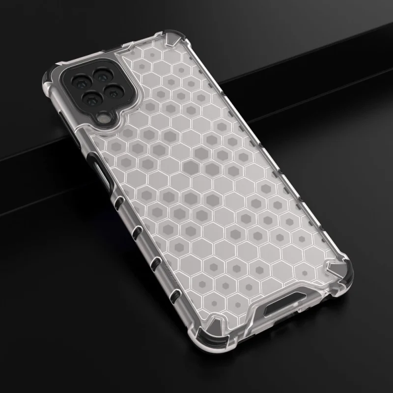 Honeycomb etui pancerny pokrowiec z żelową ramką Samsung Galaxy A22 4G przezroczysty - obrazek 14