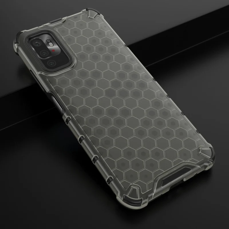 Honeycomb etui pancerny pokrowiec z żelową ramką Xiaomi Redmi Note 10 5G / Poco M3 Pro czarny - obrazek 14