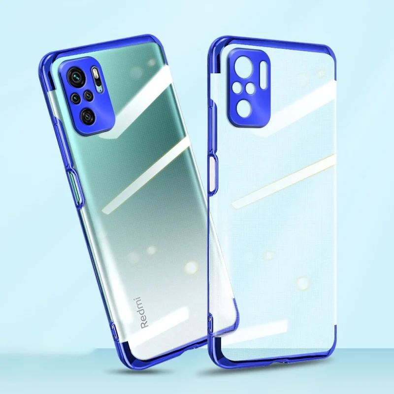 Clear Color case żelowy pokrowiec etui z metaliczną ramką Xiaomi Redmi Note 10 5G / Poco M3 Pro czarny - obrazek 9