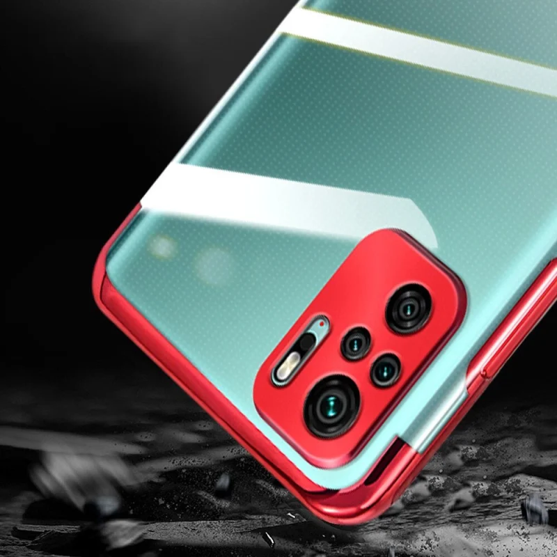 Clear Color case żelowy pokrowiec etui z metaliczną ramką Xiaomi Redmi Note 10 5G / Poco M3 Pro niebieski - obrazek 4