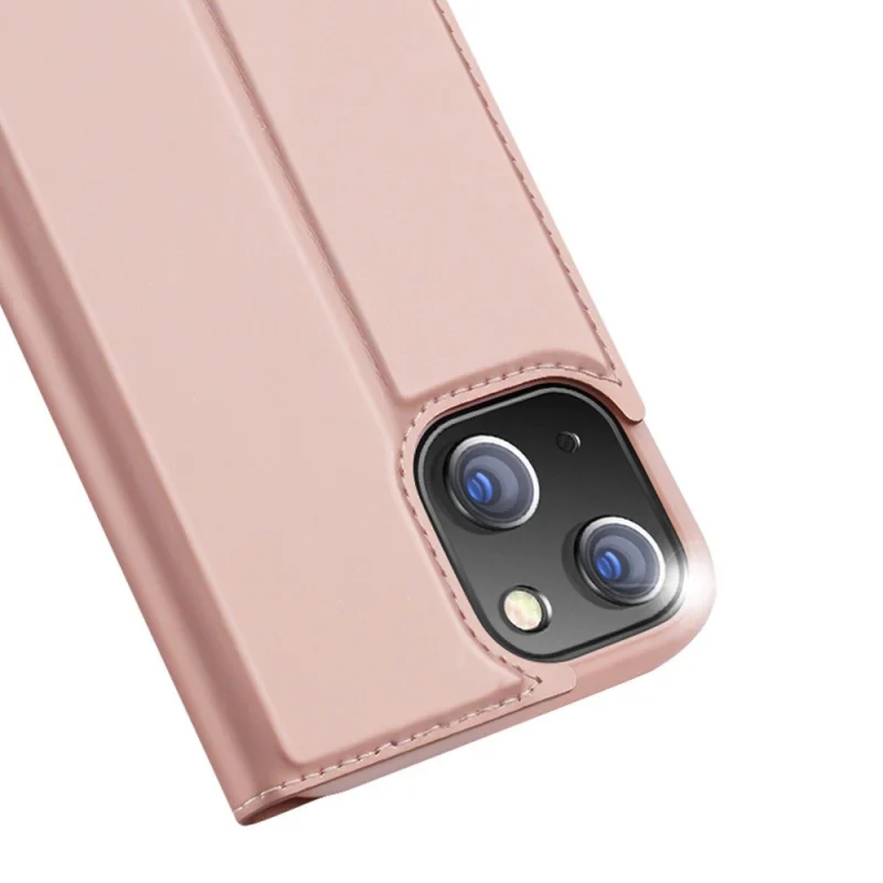 Dux Ducis Skin Pro kabura etui pokrowiec z klapką iPhone 13 mini różowy - obrazek 3