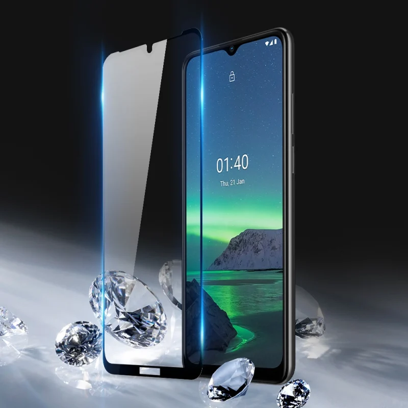 Dux Ducis 10D Tempered Glass wytrzymałe szkło hartowane 9H na cały ekran z ramką Nokia 1.4 przezroczysty (case friendly) - obrazek 4