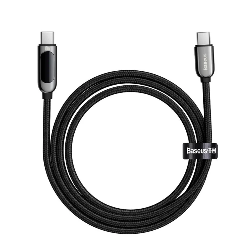 Kabel Baseus CATSK-C01 USB-C - USB-C PD QC 100W 5A 480Mb/s 2m - czarny - obrazek 4