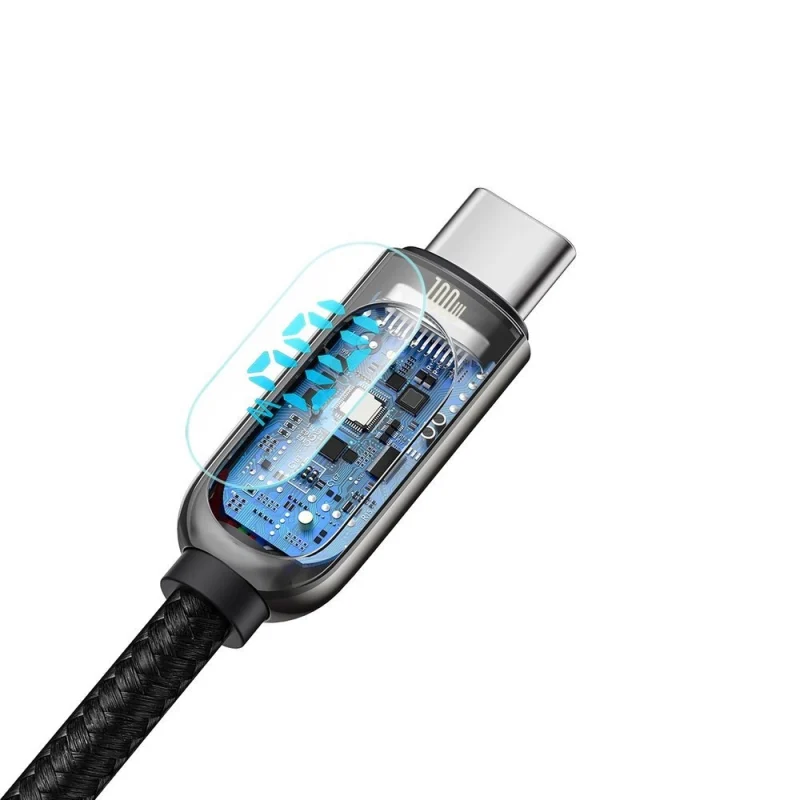 Kabel Baseus CATSK-C01 USB-C - USB-C PD QC 100W 5A 480Mb/s 2m - czarny - obrazek 8