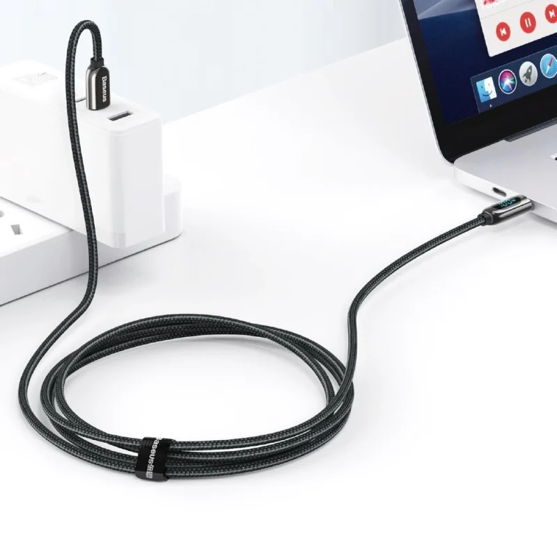 Kabel Baseus CATSK-C01 USB-C - USB-C PD QC 100W 5A 480Mb/s 2m - czarny - obrazek 10