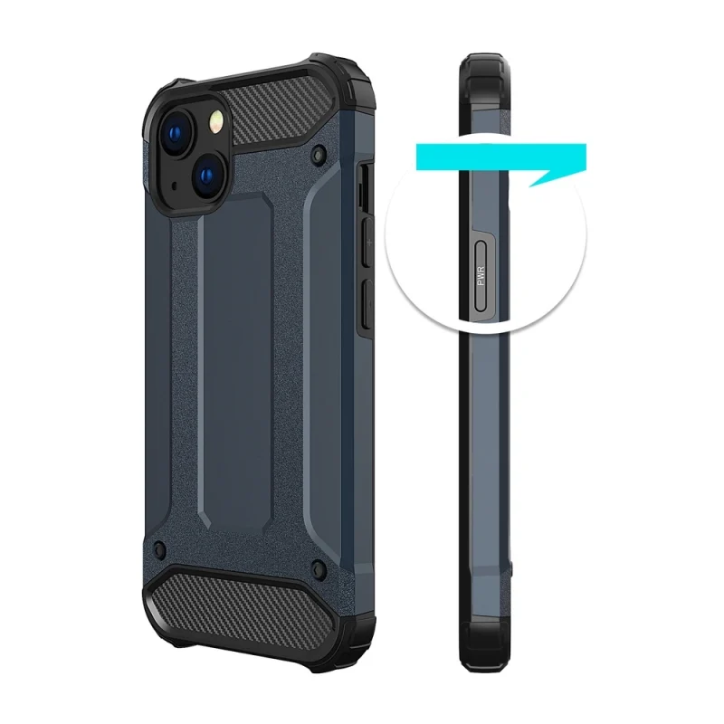 Hybrid Armor pancerne hybrydowe etui pokrowiec iPhone 13 złoty - obrazek 3