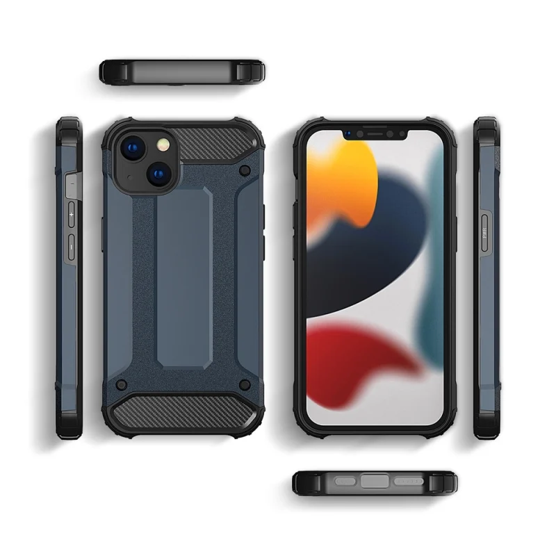 Hybrid Armor pancerne hybrydowe etui pokrowiec iPhone 13 złoty - obrazek 4