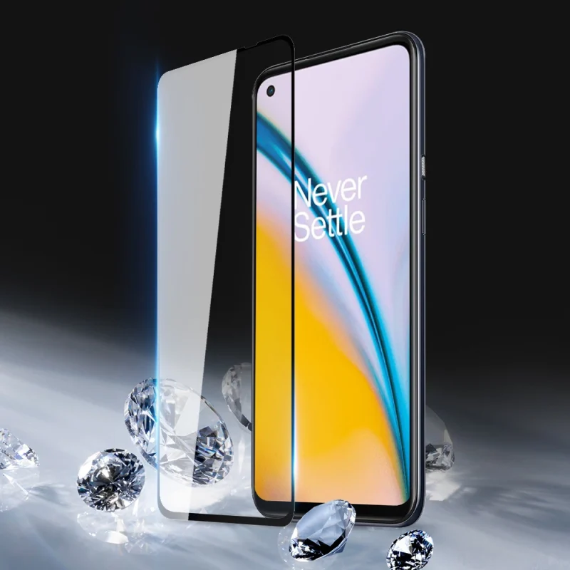 Dux Ducis 9D Tempered Glass wytrzymałe szkło hartowane 9H na cały ekran z ramką OnePlus Nord N200 5G czarny (case friendly) - obrazek 4