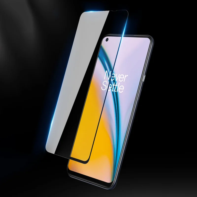 Dux Ducis 9D Tempered Glass wytrzymałe szkło hartowane 9H na cały ekran z ramką OnePlus Nord N200 5G czarny (case friendly) - obrazek 8