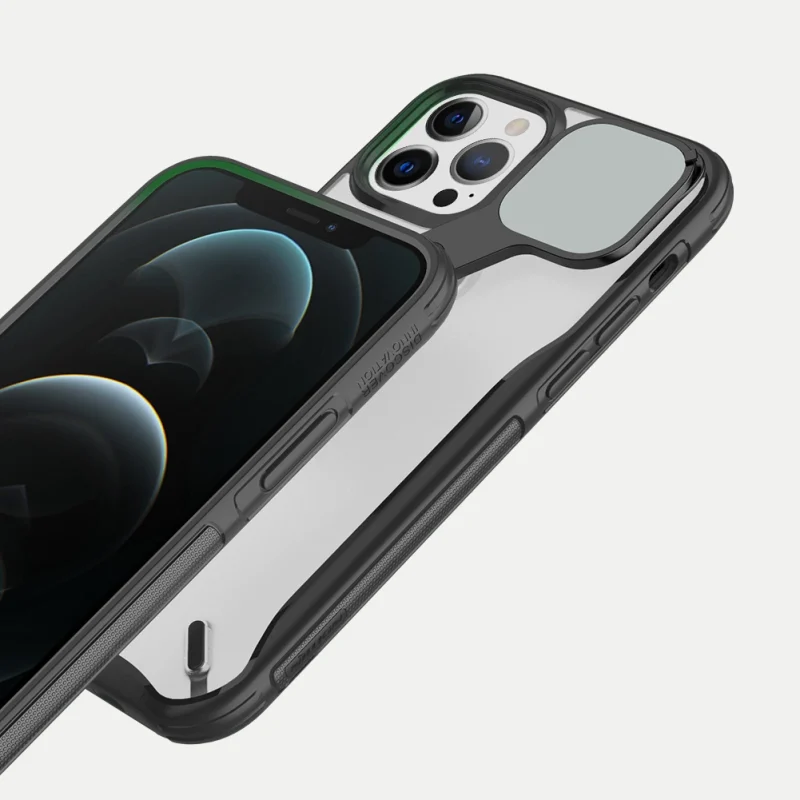 Nillkin Cyclops Case wytrzymałe etui z osłoną na aparat i składaną podstawką iPhone 13 Pro czarny - obrazek 11