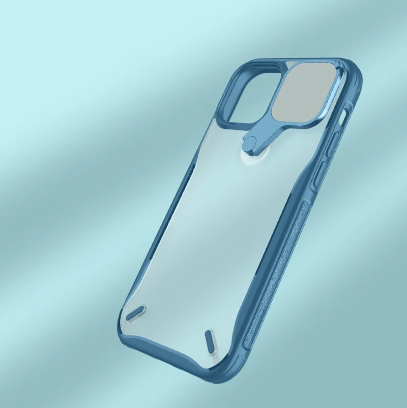 Nillkin Cyclops Case wytrzymałe etui z osłoną na aparat i składaną podstawką iPhone 13 Pro czarny - obrazek 14