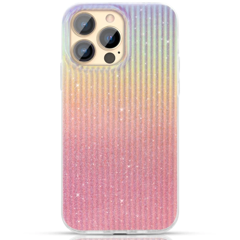 Kingxbar Travel Series luksusowe eleganckie etui na iPhone 13 Pro pomarańczowy (Sunset)