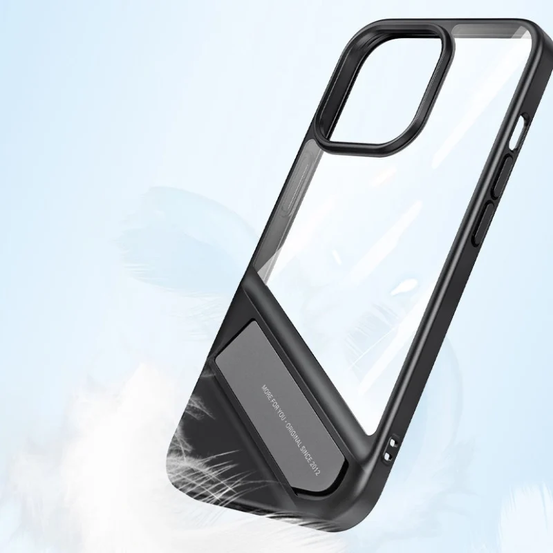 Ugreen Fusion Kickstand Case sztywne etui z żelową ramką i podstawką do iPhone 13 czarny (90152) - obrazek 13