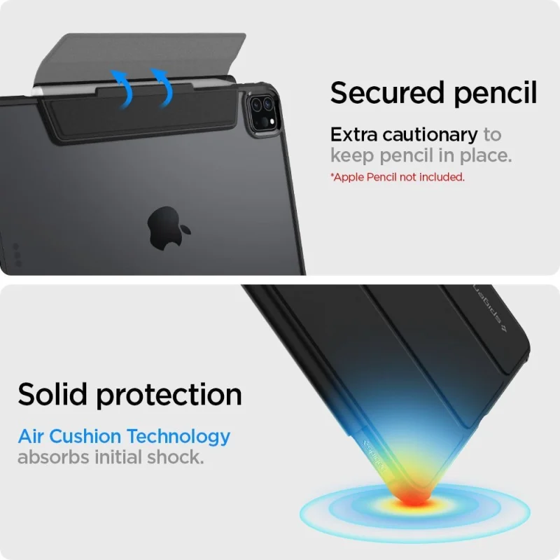 Etui Spigen Ultra Hybrid Pro na iPad Pro 11'' 2020 / 2021 / 2022 - czarne - obrazek 15