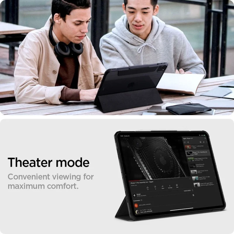 Etui Spigen Ultra Hybrid Pro na iPad Pro 11'' 2020 / 2021 / 2022 - czarne - obrazek 13