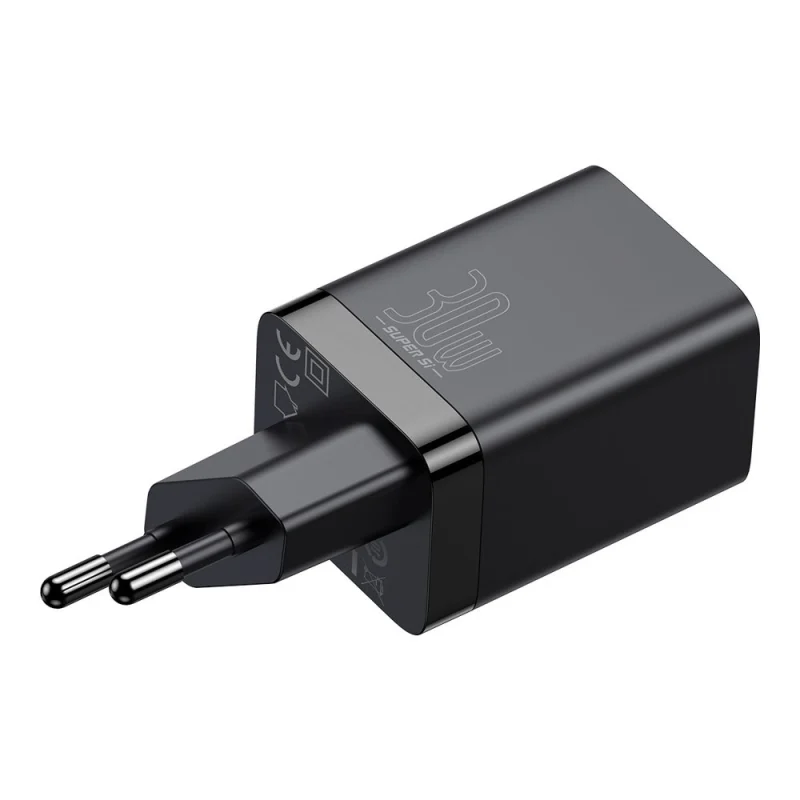 Baseus Super Si Pro szybka ładowarka USB / USB Typ C 30W Power Delivery Quick Charge czarny (CCSUPP-E01) - obrazek 7