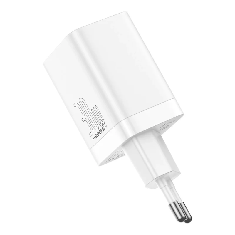 Baseus Super Si Pro szybka ładowarka USB / USB Typ C 30W Power Delivery Quick Charge biały (CCSUPP-E02) - obrazek 3