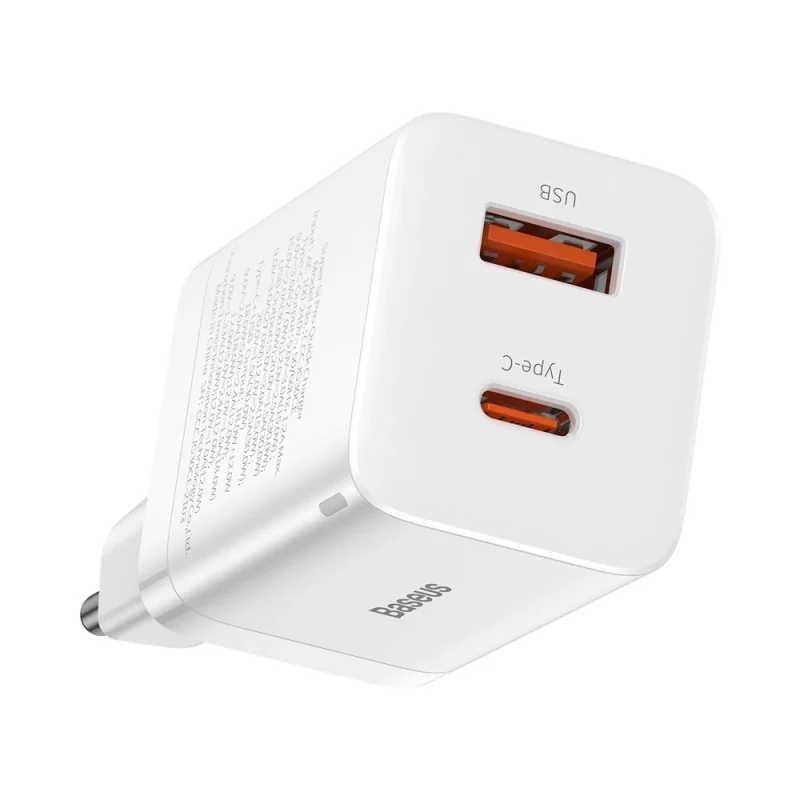 Baseus Super Si Pro szybka ładowarka USB / USB Typ C 30W Power Delivery Quick Charge biały (CCSUPP-E02) - obrazek 4