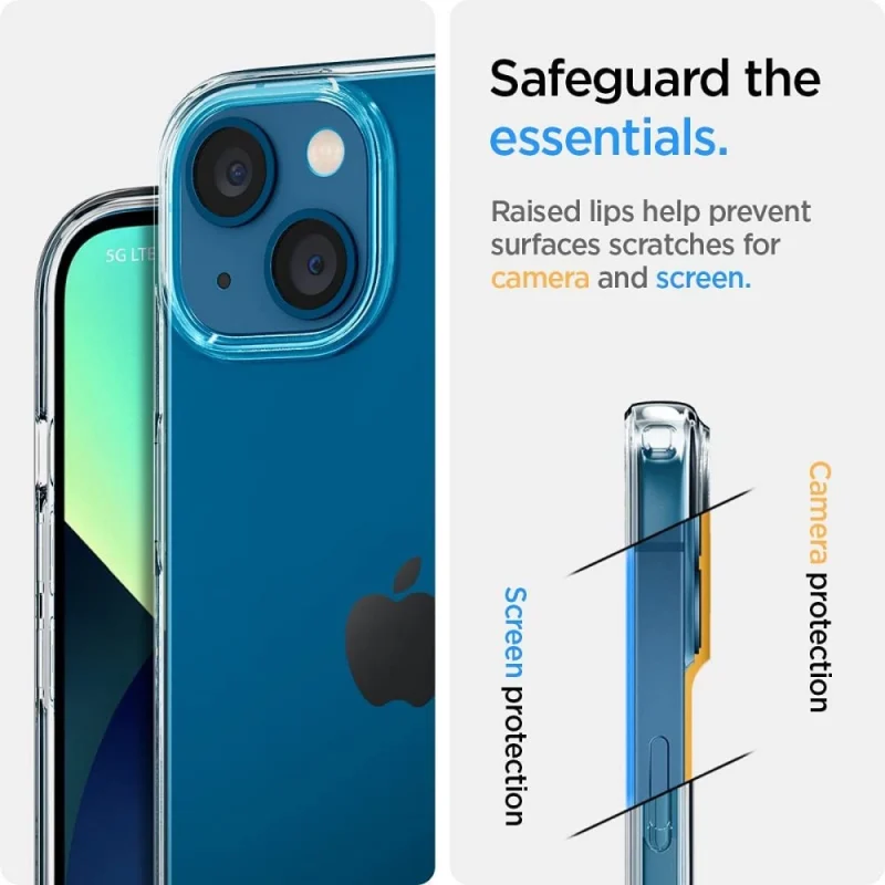 Etui Spigen Liquid Crystal na iPhone 13 mini - przezroczyste - obrazek 10