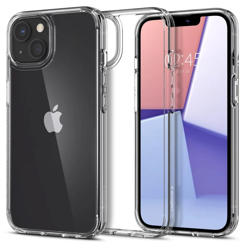 Etui Spigen Ultra Hybrid na iPhone 13 - przezroczyste - obrazek 8