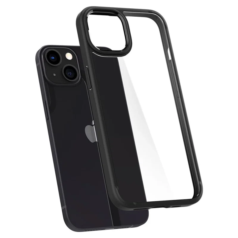 Etui Spigen Ultra Hybrid na iPhone 13 - czarny mat - obrazek 6